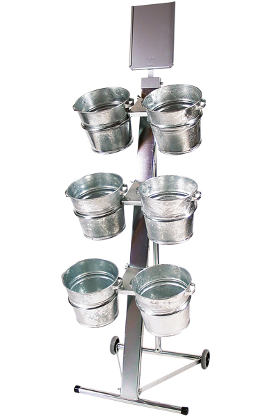 Shop Display med 6 spande